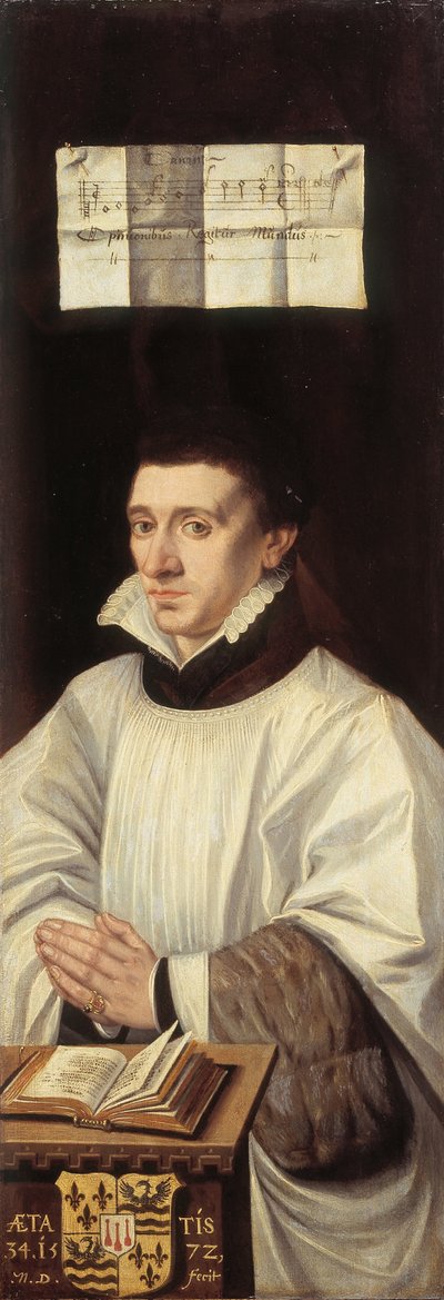 Portrait of a Priest (detail) by Monogrammist N.D.